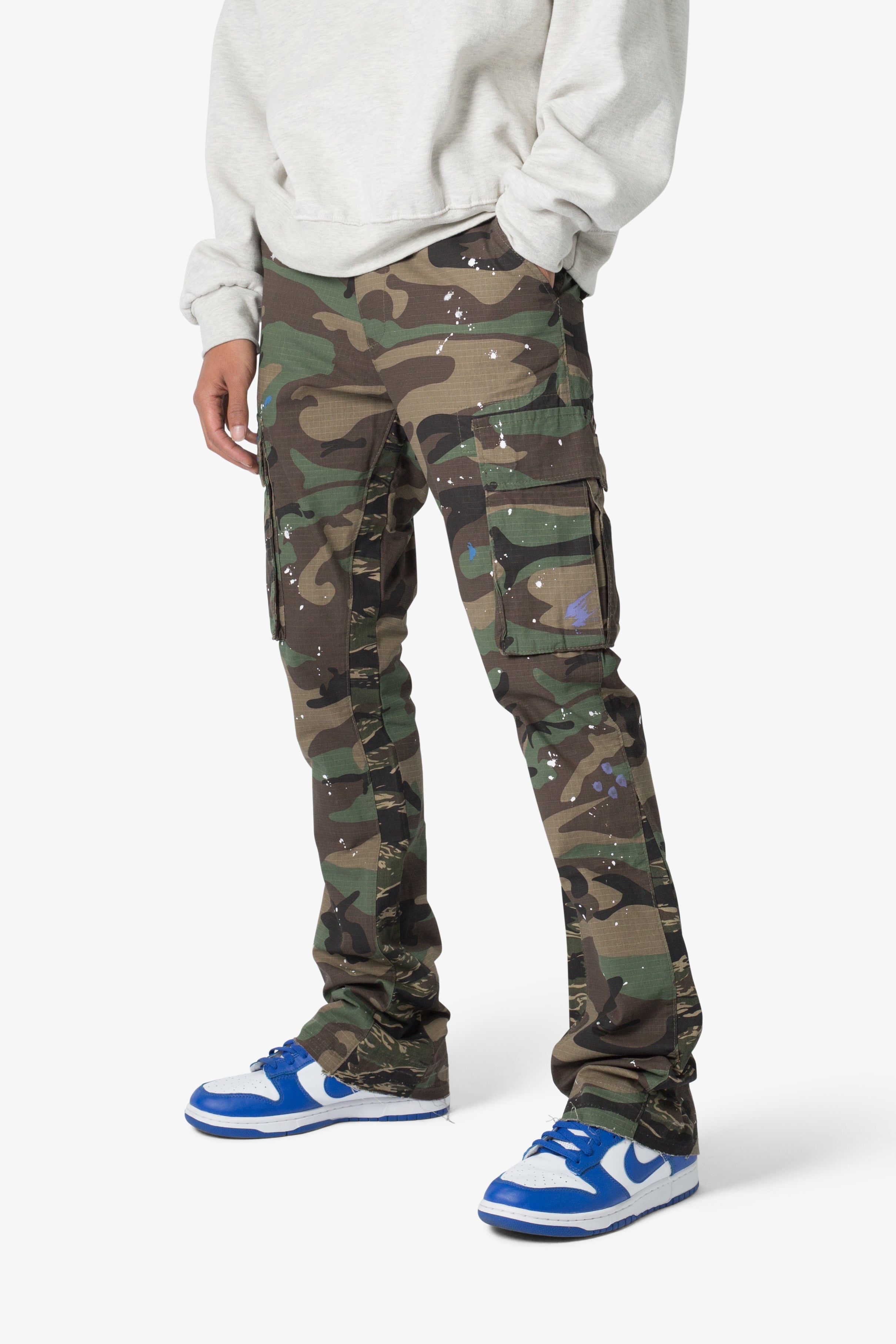 Bootcut Cargo Pants - Camo