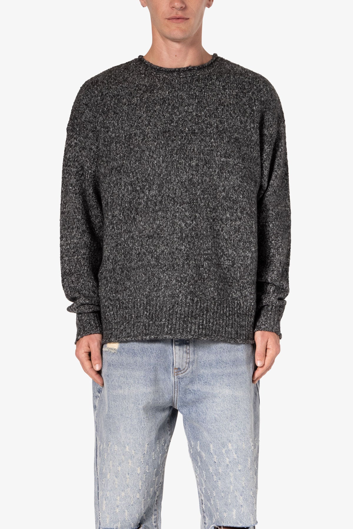 Grain Sweater - Black/Grey