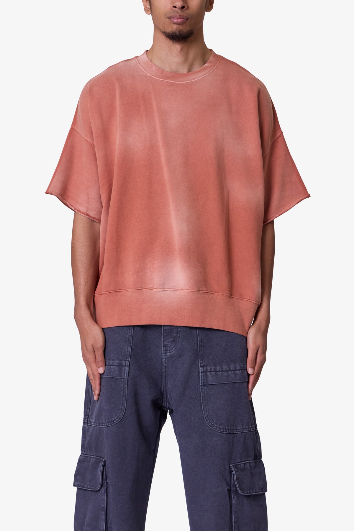 Oversized Crewneck Tee - Rust