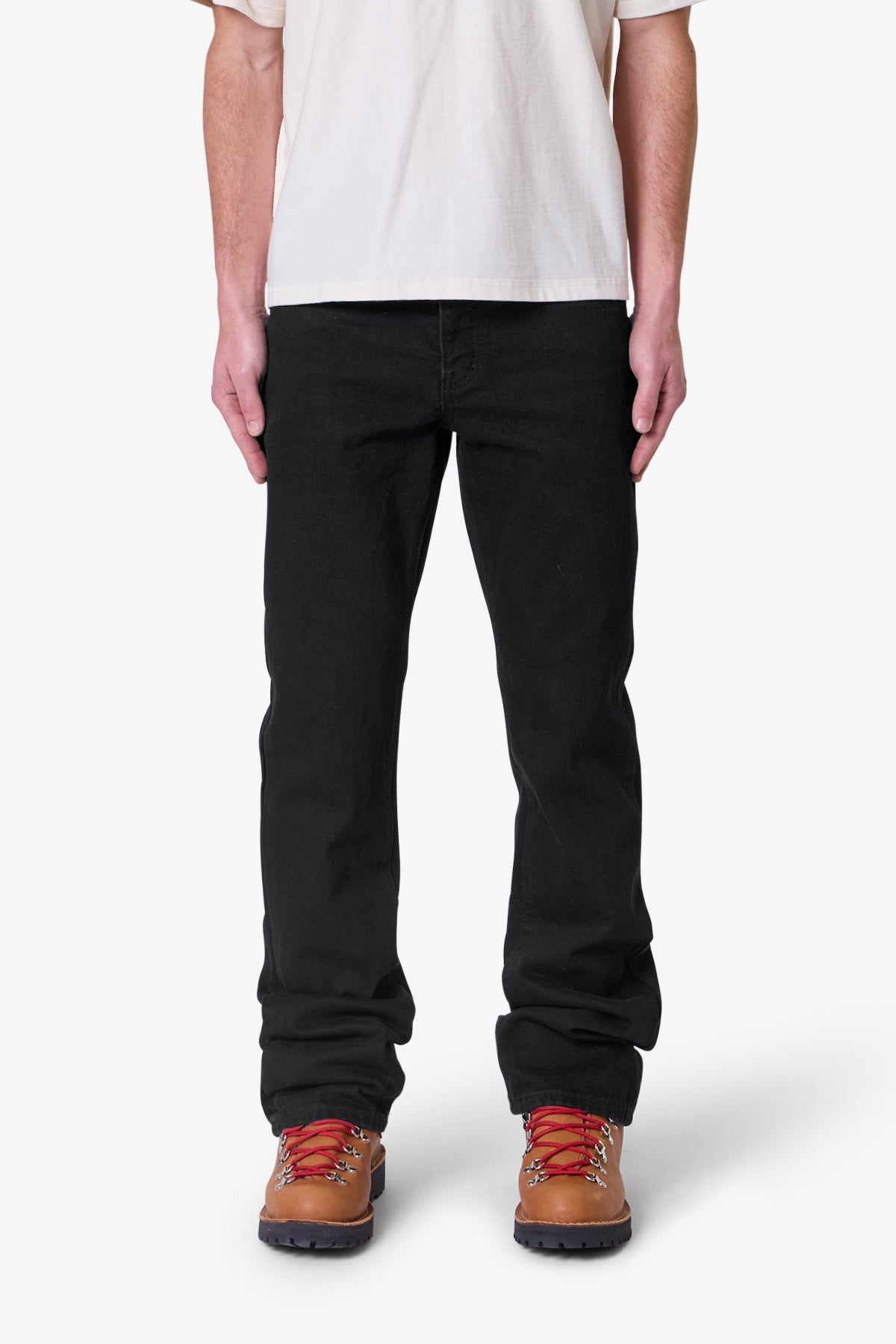 Raw Bootcut Denim - Rinsed Black