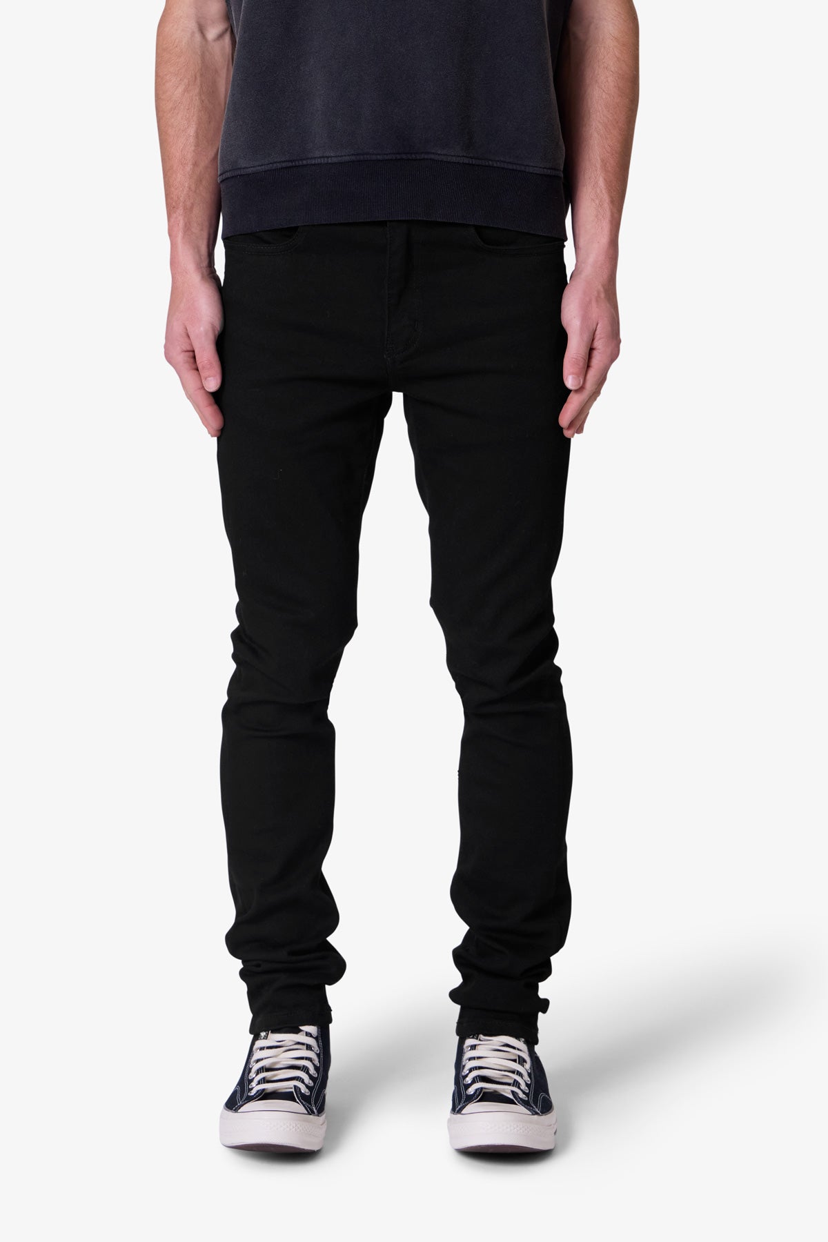 Raw Skinny Denim - Rinsed Black