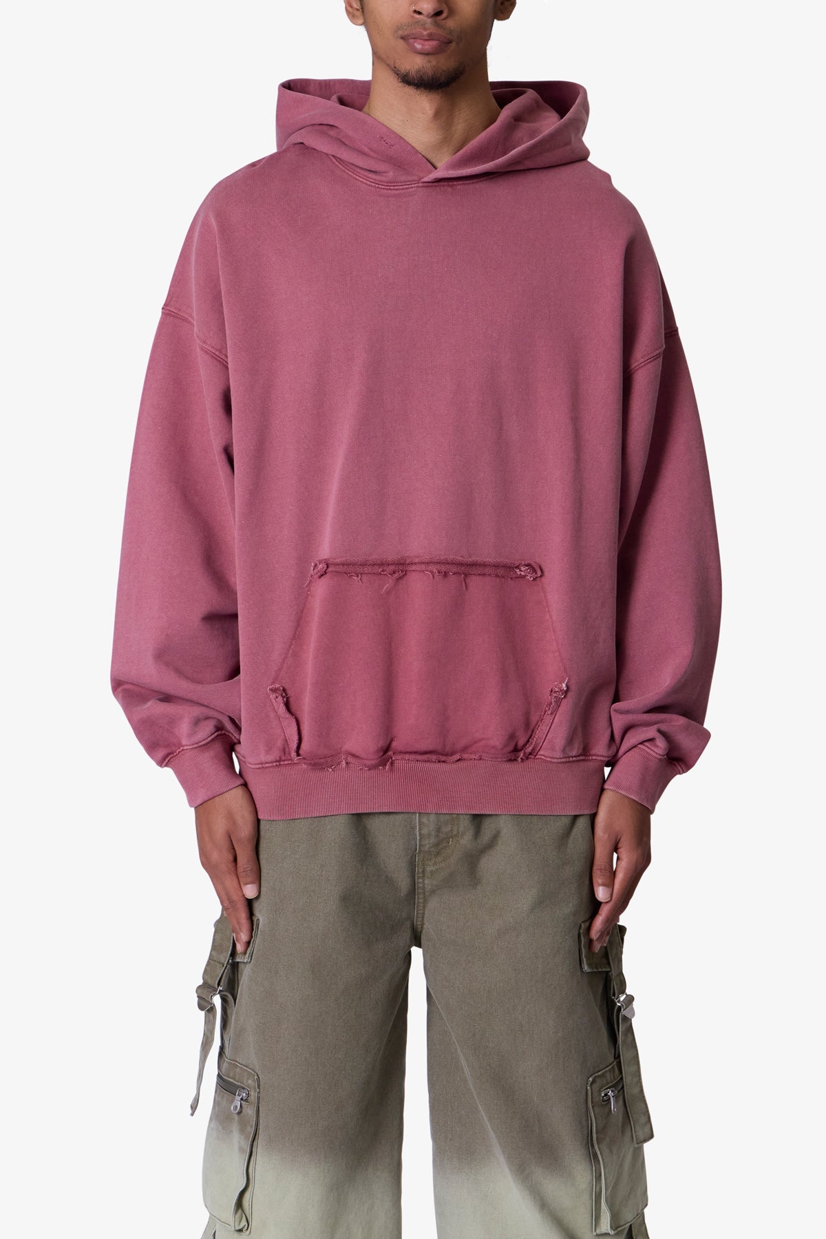 Raw Stitch Hoodie - Purple