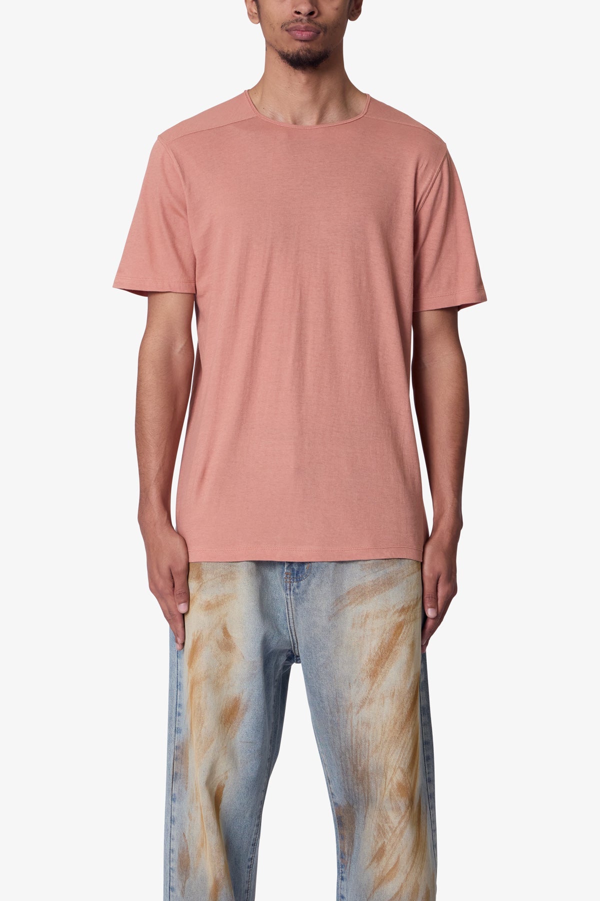 Sheer Crewneck Tee - Rust