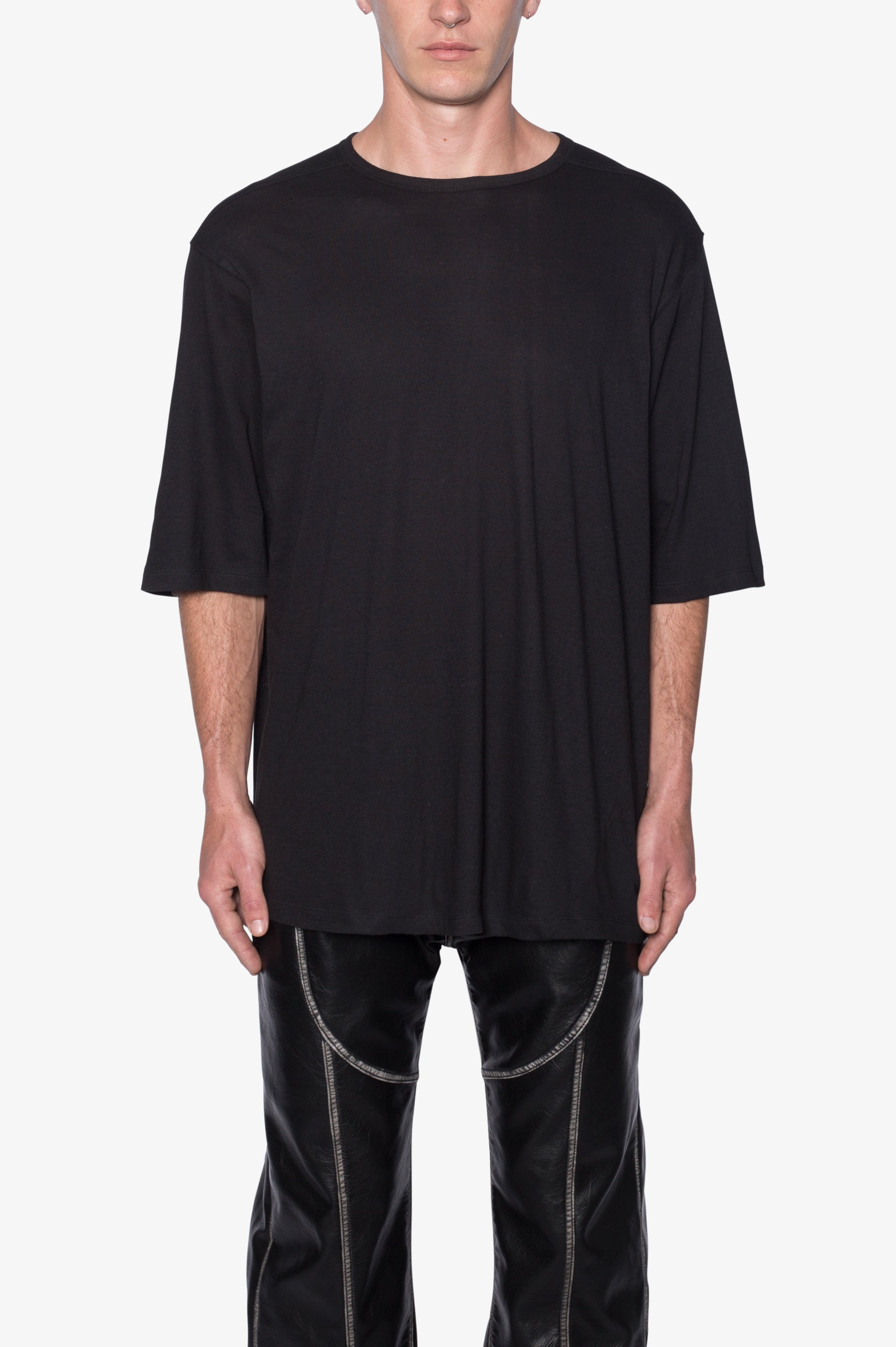 Sheer Gauze Tee - Black