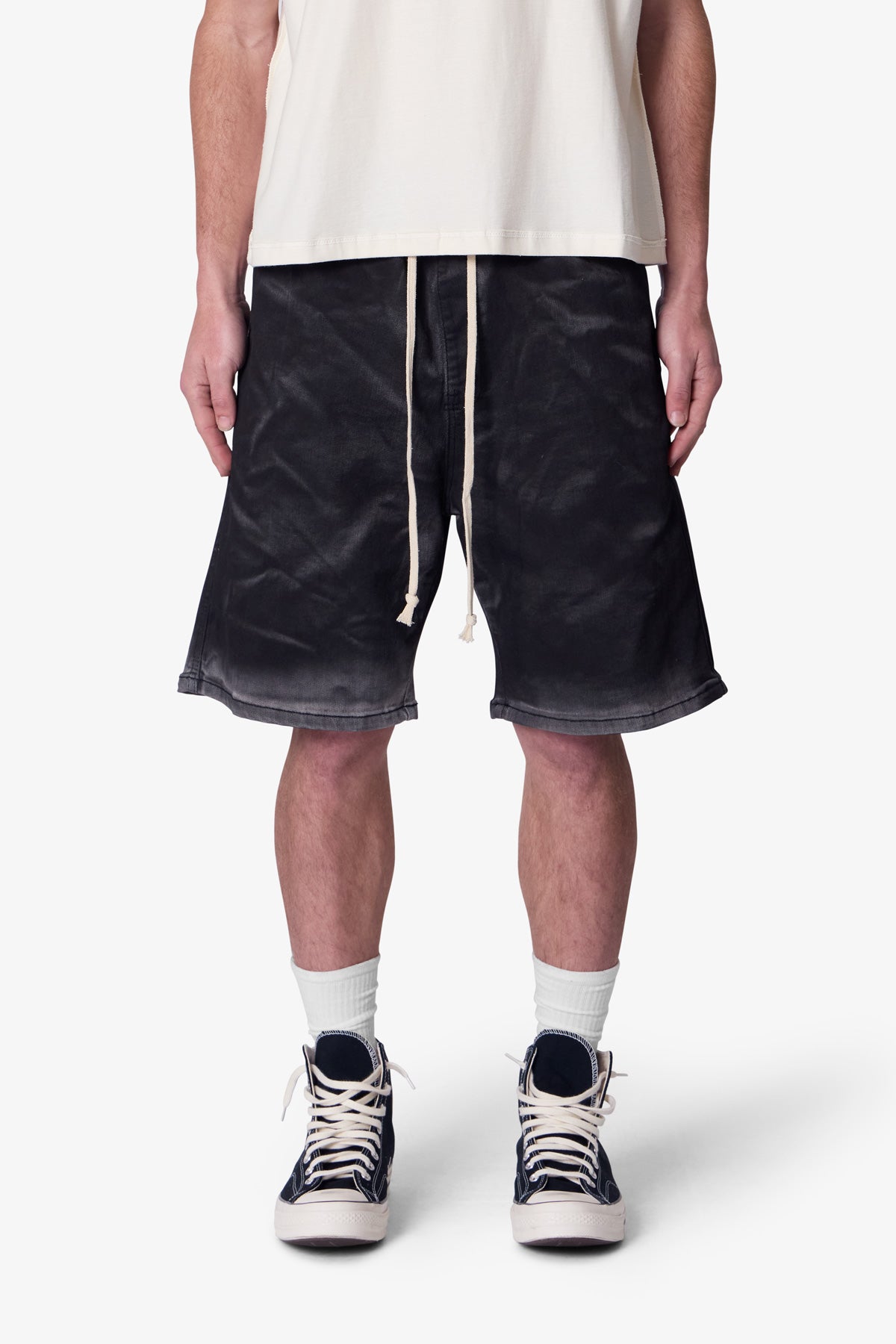 Stone Charred Shorts - Charcoal Grey