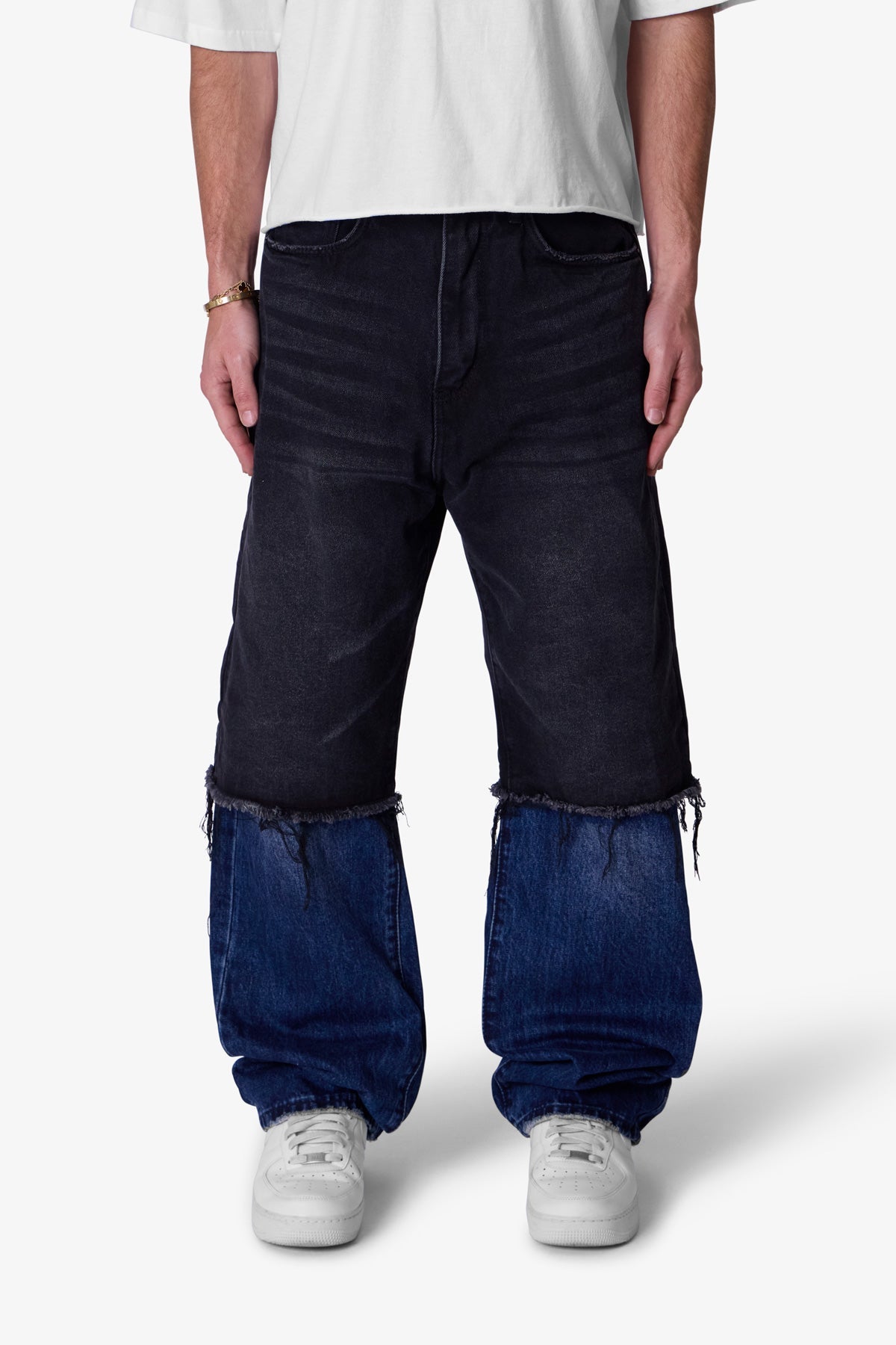 Ultra Baggy Denim on Denim - Black/Blue