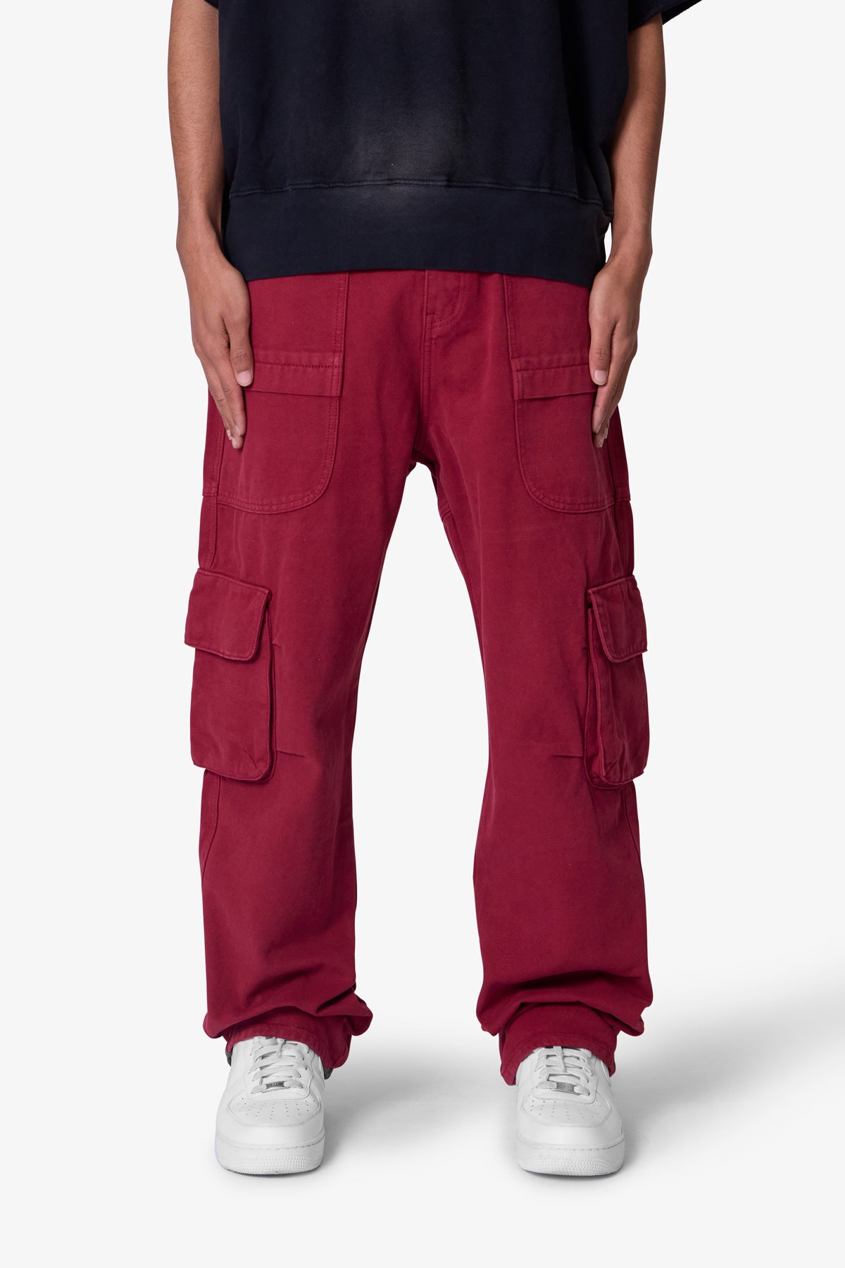 Ultra Baggy Pocketeer Denim - Burgundy