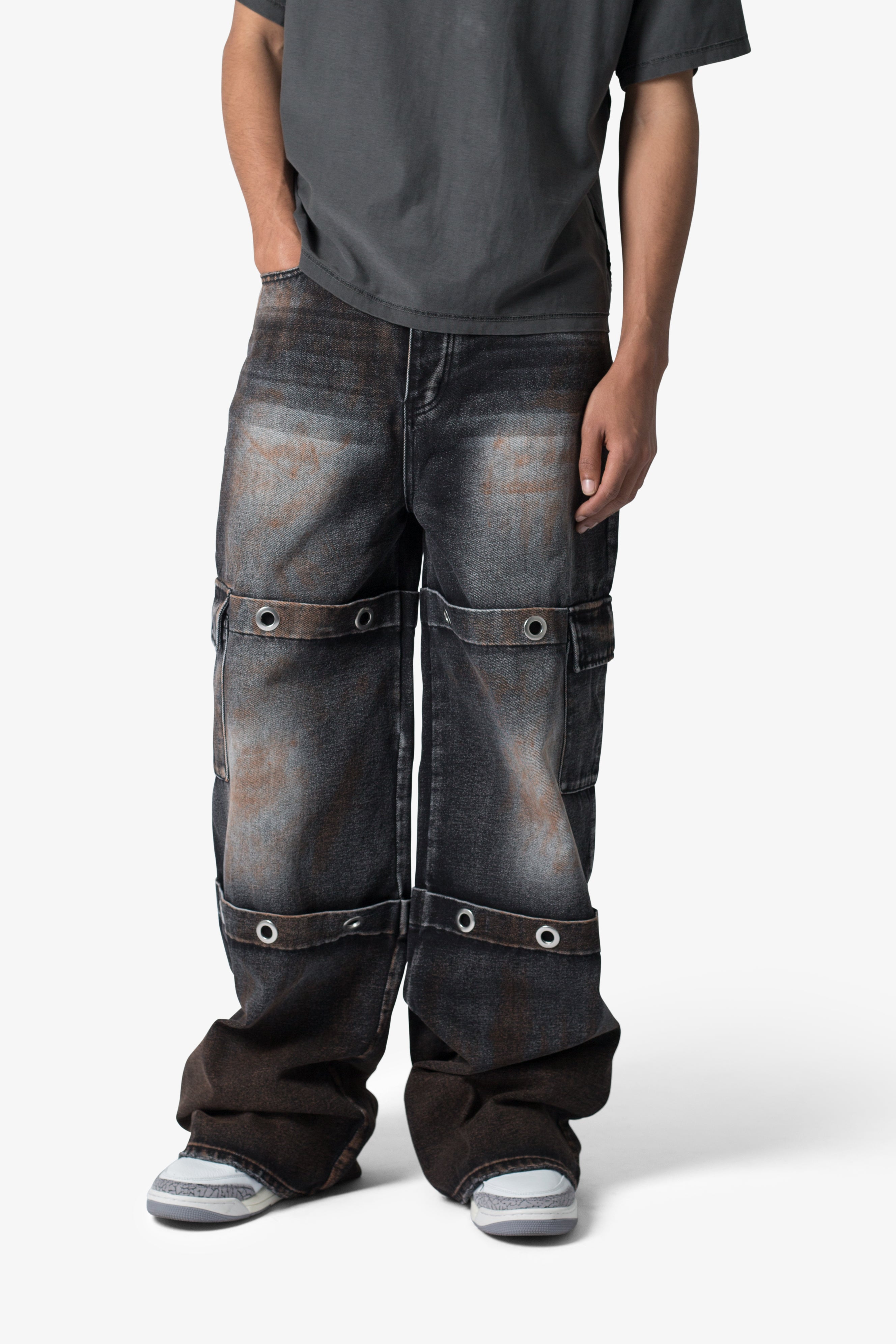 Void Baggy Ring Denim - Washed Black