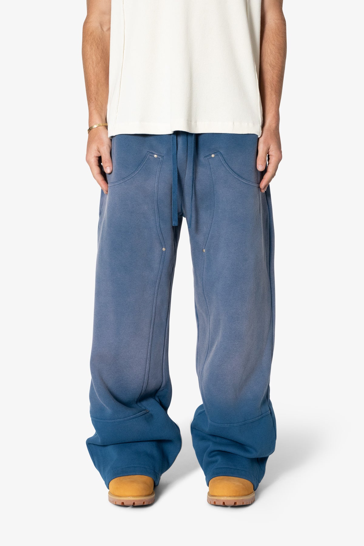 West Double Knee Sweatpants - Blue